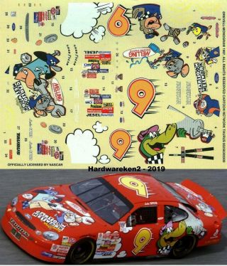 Nascar Decal 9 Cartoon Network 1998 Ford Taurus Lake Speed - 1/24