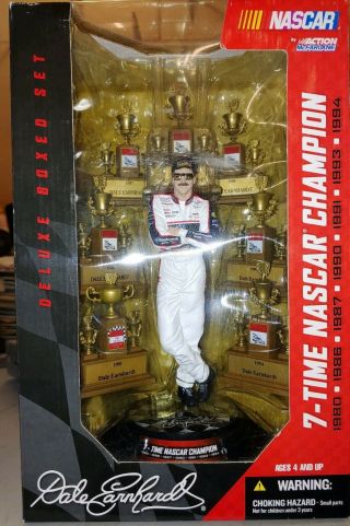 Nascar Dale Earnhardt Sr Mcfarlane Toys 7 Time Champion Figure Trophies.  (f24)