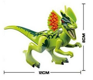 Dilophosaurus Dinosaur Jurassic Park Mini Figure Usa Can Play With Lego`s