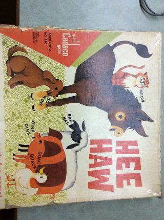 Vintage 1970 Hee Haw Board Game By Cadaco 100 Complete Kids School Play