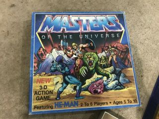 1983 Masters Of The Universe Board Game Mattel 3d Action He - Man Mattel