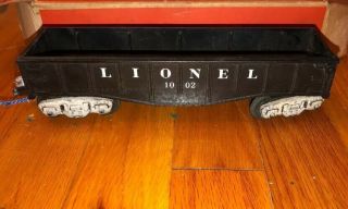 Vintage Lionel O Scale Train Gondola Car 1002 Black Model Train Railroad Rr