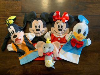 Melissa & Doug Mickey Mouse Hand Puppet Set Of 4 Disney Minnie Goofy Donald Duck 2