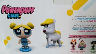 The Powerpuff Girls - 2 inch Action Dolls,  Bubbles & Donny The Unicorn 2