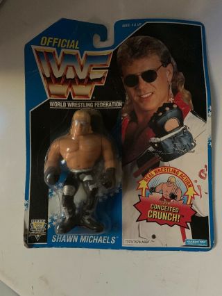 Wwf Hasbro Shawn Michaels Black Pants Sunglasses Blue Card 1994 Wwe Moc