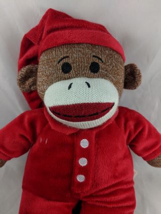 Dan Dee Sock Monkey Plush Red Pajamas 15 
