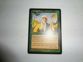 Mtg Magic The Gathering Card Mirage Wordly Tutor Green