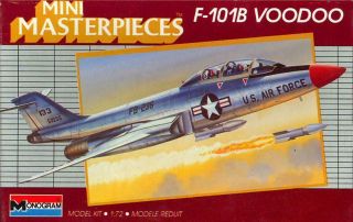 1988 Monogram Models 1/72 Mcdonnell F - 101b Voodoo Jet Fighter Nmib