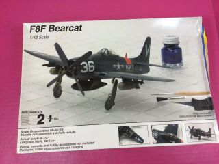 Testors 1:48 Grumman F8f - 2 Bearcat Plastic Aircraft Model Kit 519 Bag