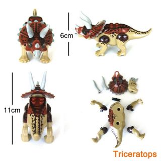 Triceratops Dinosaur Jurassic Park Mini Figure Usa Can Play With Lego`s
