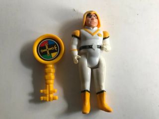 Vtg 1984 Panosh Place Voltron Hunk Action Figure Yellow Lion Pilot W/ Key Helmet