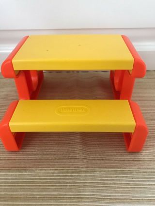 Vintage Little Tikes Dollhouse Furniture Playhouse Picnic Table Slide Cozy Coupe