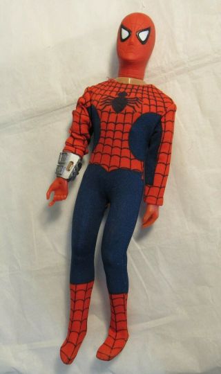 1977 Marvel Mego Spider - Man 12 " Inch Large Action Figure Doll W Wrist Part Old