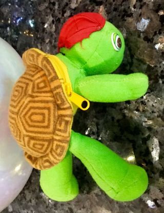 Franklin turtle holiday fair mischief makers PLUSH STUFFED SOFT TOY PURSE 7” 2