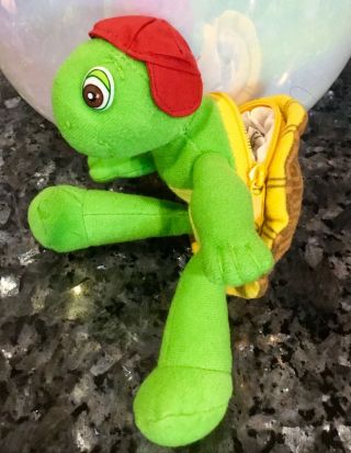 Franklin turtle holiday fair mischief makers PLUSH STUFFED SOFT TOY PURSE 7” 3