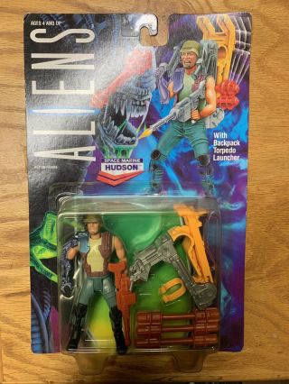 Kenner Aliens Space Marine Hudson Carded Action Figure Rare Foreign Release