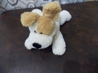 Aurora 12 " Flopsie Puppy Dog Tan/white Plush Little Ears Stuffed Animal Guc