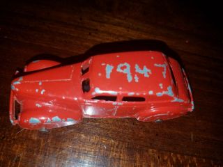 Vintage 1940s Tootsie Toy Red 4 Door Car
