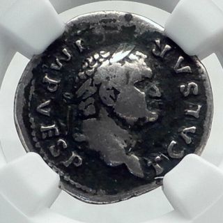 Titus As Caesar Under Vespasian 74ad Rome Ancient Silver Roman Coin Ngc I81543