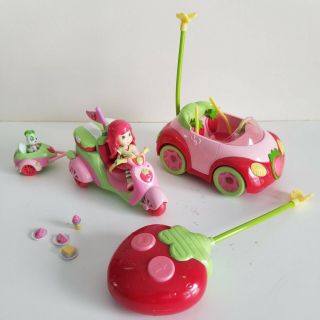 Strawberry Shortcake Doll & Berry Cruiser Rc Car Remote Control & Pet Scooter
