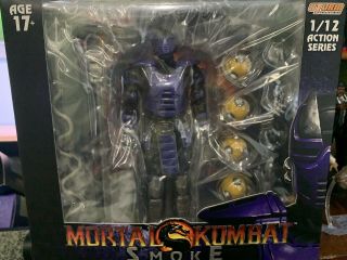 Nycc 2019 Storm Collectibles Mortal Kombat Cyber Ninja Smoke 1/12 Scale Figure