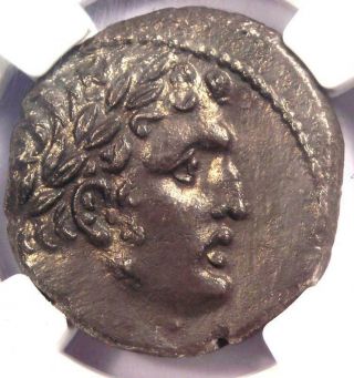 Phoenicia Tyre Ar Shekel Coin (51 Ad,  Yr.  177) Melkart Eagle Bible - Ngc Au