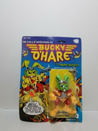 Vintage 1990 Toad Wars S.  P.  A.  C.  E Bucky O Hare Action Figure