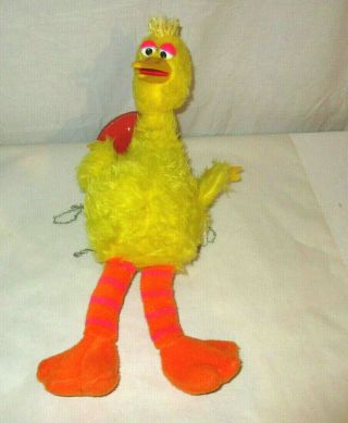 Vintage Talking Big Bird Plush Puppet Doll Jim Henson Muppets 22 "