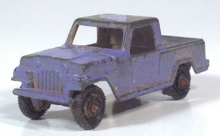Vintage Tootsietoy Jeep Pickup Truck 2.  5 " Die Cast Scale Model Purple