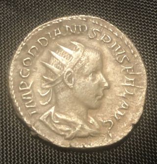 Roman Silver Coin Antoninianus Gordian Iii 238 - 244 Xf,  Bonus