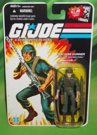 G I Gi Joe 25th Anniversary Cobra Machine Gunner Rock N Roll Figure Moc