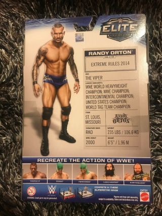 WWE Elite Series 35 Randy Orton Evolution T - Shirt (rare Blue Trunks) RKO WCW Nee 2
