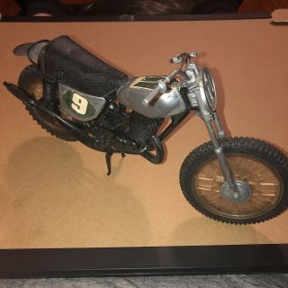 Vintage Mattel Big Jim Motocross Honda Elsinore Cr - 250m Dirt Racer Motorcycle