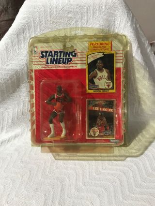 1990 Nba Basketball Starting Lineup Michael Jordan With Protective Dome