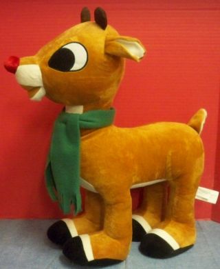 Jumbo Rudolph The Red Nosed Reindeer Plush Standing 21 " T Gemmy Industries Corp