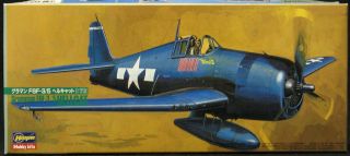 1/72 Hasegawa Models Grumman F6f - 3/5 Hellcat U.  S.  Navy Fighter