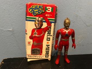 Popy World Hero Ultraman Joeneus W/box 3 Japan 1980 