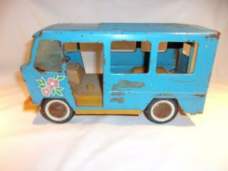 As - Is Vintage Buddy L Toy Pressed Steel Van Truck