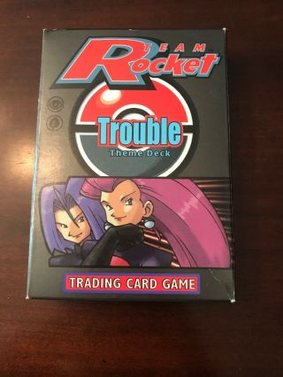 Pokemon Trading Card Game Team Rocket Trouble Theme Deck In Retail Box