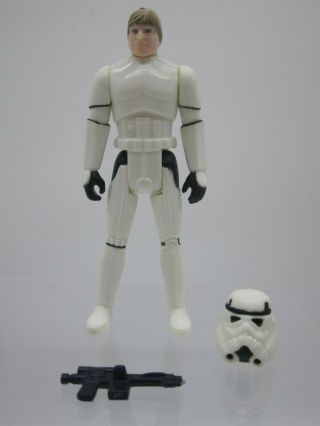 Vintage 1984 Kenner Star Wars Luke Skywalker Imperial Stormtrooper Outfit Potf