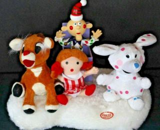 Gemmy Rudolph Red Nosed Reindeer Island of Misfit Toys Animated Christmas Plush 2