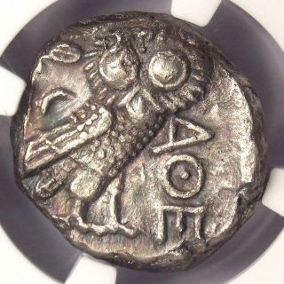 Ancient Athens Greece Athena Owl Tetradrachm Coin (393 - 294 Bc) - Ngc Choice Xf