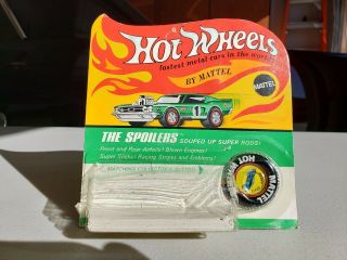 Hotwheels Redline Empty Spoilers Blister Pack With Heavy Chevy Button Unpunched