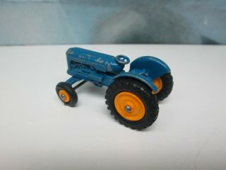 Matchbox/ Lesney 72a Fordson Major tractor Blue / YELLOW Hubs Front and Rear Box 3