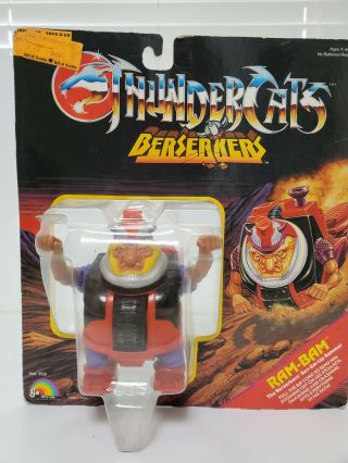 1986 Ljn Thundercats Action Figure Moc Berserkers Ram Bam Rammer Battering