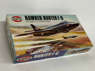 Airfix 1/72 Hawker Hunter F.  6,  Rare Type 6 Box Issue,  Contents.