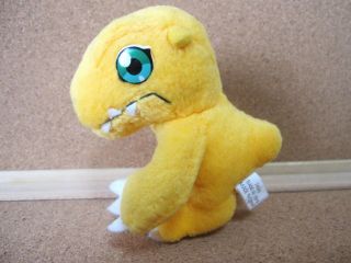 Digimon Digital Monsters Agumon Stuffed Toy Plush Doll Figure 1999 Bandai 4in