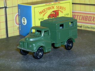 Matchbox Moko Lesney Austin Army Radio Truck 68 A1 24bpw D - R Sc2 Vnm Crafted Box