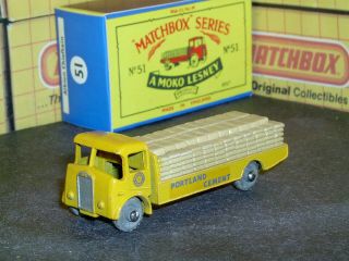 Matchbox Lesney Albion Chieftain Cement Lorry 51 A1 Gpw D - R Sc1 Nm Crafted Box