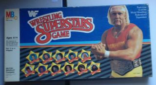 Wwf Wrestling Superstars Board Game - Milton Bradley - Vintage 1985 - Complete